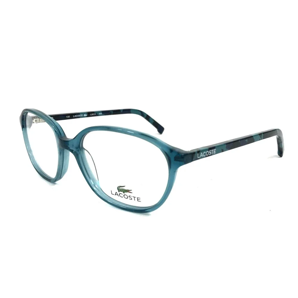 Lacoste Kids Eyeglasses Frame L3613 466 Petroleum Blue Square Full Rim 48-17-130